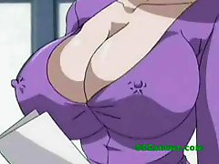 Busty Mature Anime Teacher Gets Fucked By 2 Horny Students