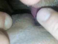 Licking say no to horny pierced pussy closeup